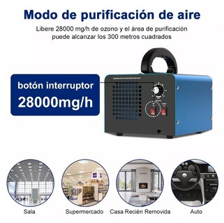 Foto 5 | Foto 5 | Purificador de Aire Portátil Generador de Ozono 28000 Mg