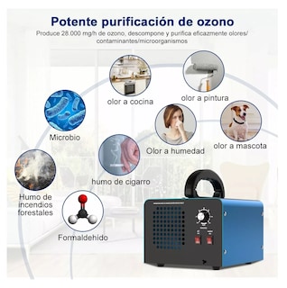 Foto 3 | Foto 3 | Purificador De Aire Portátil Generador De Ozono 28000 Mg
