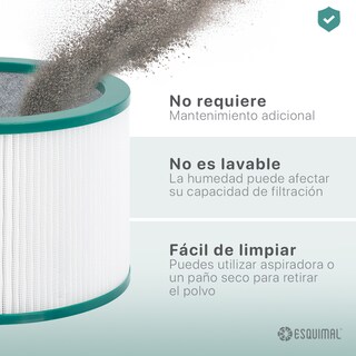 Foto 7 | Foto 7 | Filtro Hepa H13 Esquimal Repuesto Para Purificador De Aire Aero 1400. Atrapa Partículas, Polvo, Elimina Olores.