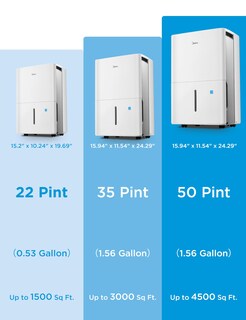 Foto 7 | Foto 7 | Deshumidificador Midea 35 Pint 3000 Sq. Pies Certificado Energy Star - Venta Internacional.