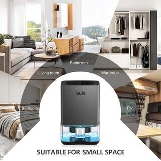 Foto 7 | Foto 7 | Deshumidificador Tolife Para El Hogar, Depósito De Agua De 900 Ml, 500 Ml/día, 15 M² - Venta Internacional.