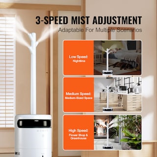 Foto 4 | Foto 4 | Humidificador Vevor Para Hogar, Habitación Grande, 120 M², 16 L, Con Luz Nocturna - Venta Internacional.