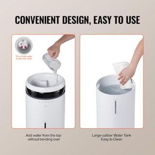 Foto 5 | Foto 5 | Humidificador Vevor Para Hogar, Habitación Grande, 120 M², 16 L, Con Luz Nocturna - Venta Internacional.