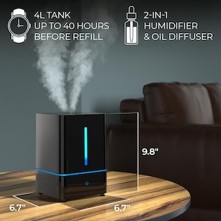 Foto 2 | Foto 2 | Humidificador Everlasting Comfort Cool Mist De 4 Litros Para Habitaciones Grandes - Venta Internacional.
