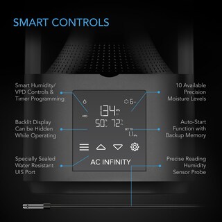 Foto 3 | Foto 3 | Humidificador Para Plantas Ac Infinity Cloudforge T3 4.5l Con Controles - Venta Internacional.