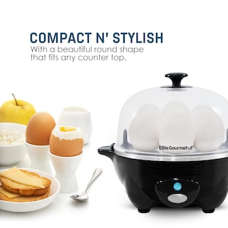 Foto 2 | Foto 2 | Máquina para Cocer Huevos Elite Gourmet Egc-007b# Rapid 7 Huevos Negro - Venta Internacional