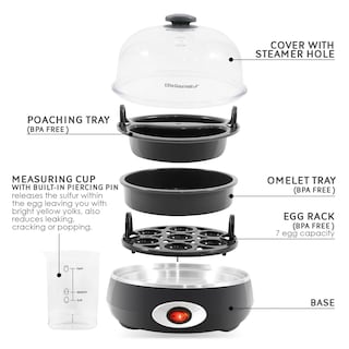 Foto 3 | Foto 3 | Máquina Para Cocer Huevos Elite Gourmet Egc007chc# Rapid 7 Huevos Color Gris Antracita - Venta Internacional.