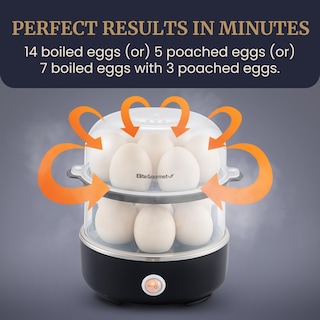 Foto 5 | Foto 5 | Cocedor De Huevos Elite Gourmet Egc1215b Inoxidable Con Capacidad Para 14 Huevos - Venta Internacional.