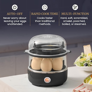 Foto 7 | Foto 7 | Cocedor De Huevos Elite Gourmet Egc1215b Inoxidable Con Capacidad Para 14 Huevos - Venta Internacional.