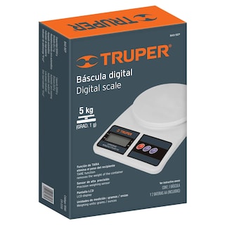 Foto 3 | Foto 3 | Báscula Digital Truper 15161 color Blanco de Cocina 5 KG Gramera