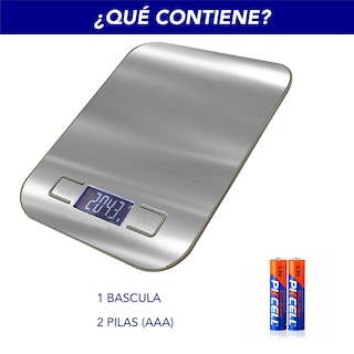Foto 1 | Foto 1 | Báscula Digital CHIC FANTASY para Cocina USB Acero Inoxidable