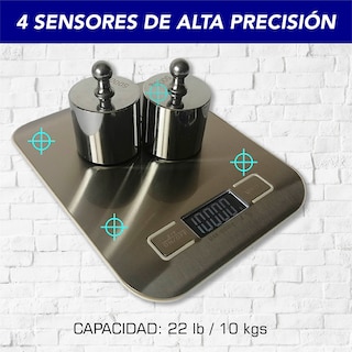 Foto 5 | Foto 5 | Báscula Digital CHIC FANTASY para Cocina USB Acero Inoxidable