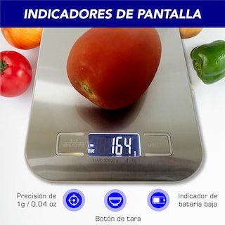 Foto 6 | Foto 6 | Báscula Digital CHIC FANTASY para Cocina USB Acero Inoxidable
