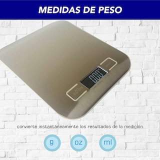 Foto 8 | Foto 8 | Báscula Digital CHIC FANTASY para Cocina USB Acero Inoxidable