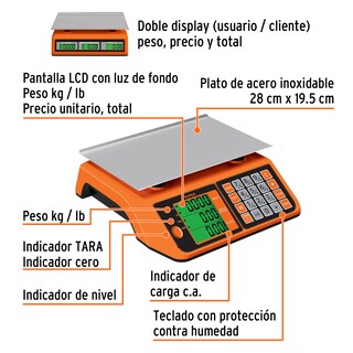 Foto 2 | Foto 2 | Báscula Electrónica Multifunciones 20 kg Truper