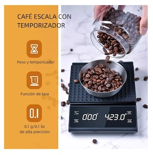 Foto 2 | Foto 2 | Báscula De Cocina Con Cronómetro Digital Alta Precisión Negro