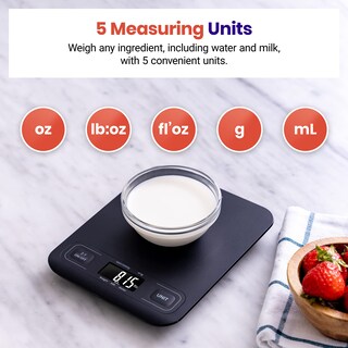 Foto 3 | Foto 3 | Báscula De Cocina Digital Etekcity Con Pesaje Mecánico Negro - Venta Internacional.
