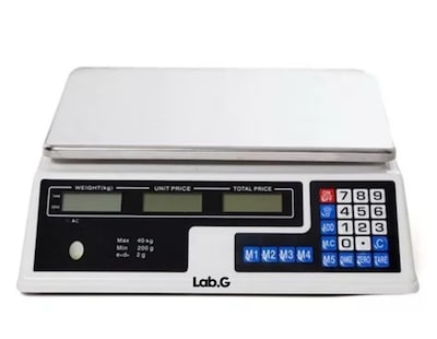 Foto 1 | Foto 1 | Báscula Comercial Digital 40 Kg Recargable Tecla Tara Picool Color Blanco