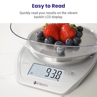 Foto 4 | Foto 4 | Báscula De Cocina Etekcity Food De 0,1 G Con Cuenco De Acero Inoxidable De 5 Kg/11 Libras - Venta Internacional.