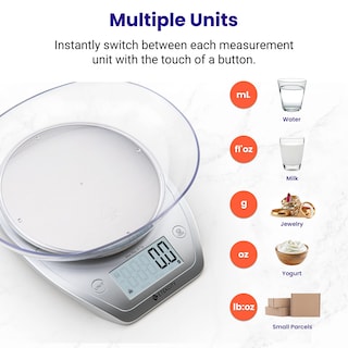 Foto 5 | Foto 5 | Báscula De Cocina Etekcity Food De 0,1 G Con Cuenco De Acero Inoxidable De 5 Kg/11 Libras - Venta Internacional.