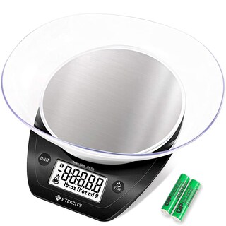 Foto 1 | Foto 1 | Báscula Para Alimentos Etekcity Digital De 0,1 G Con Cuenco De Acero Inoxidable De 5 Kg/11 Libras - Venta Internacional.