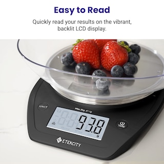 Foto 4 | Foto 4 | Báscula Para Alimentos Etekcity Digital De 0,1 G Con Cuenco De Acero Inoxidable De 5 Kg/11 Libras - Venta Internacional.