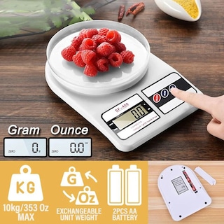 Foto 4 | Foto 4 | Set De 2 Básculas Digitales De Cocina Sf-400 10kg Con Función Tara – Alta Precisión