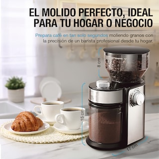 Foto 5 | Foto 5 | Molino De Café Eléctrico Profesional 18 Niveles De Molienda 200gr, Casa Litus, Color Negro