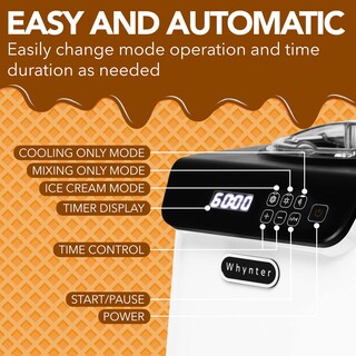 Foto 3 | Foto 3 | Máquina para Hacer Helados Whynter Icm-128ws 1.2l con Compresor - Venta Internacional