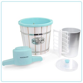 Foto 7 | Foto 7 | Máquina para Hacer Helados Nostalgia Cubeta de Madera Estilo Salón 4 L - Venta Internacional