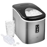 Maquina para Hacer Hielos Avera Mh01 Plateada 12 kg por Día Portátil