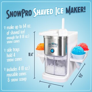 Foto 2 | Foto 2 | Máquina De Hielo Raspado Nostalgia White Con Capacidad De 64 Oz - Venta Internacional.