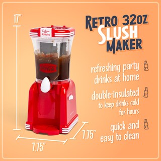 Foto 2 | Foto 2 | Máquina Para Hacer Bebidas Congeladas Nostalgia Coca-cola De 32 Onzas Con Set De Acero Inoxidable - Venta Internacional.
