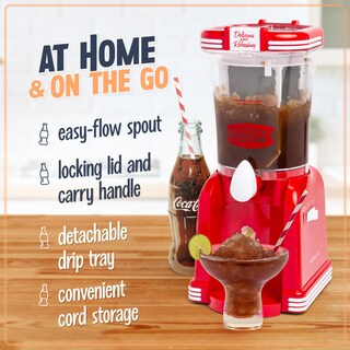Foto 3 | Foto 3 | Máquina Para Hacer Bebidas Congeladas Nostalgia Coca-cola De 32 Onzas Con Set De Acero Inoxidable - Venta Internacional.