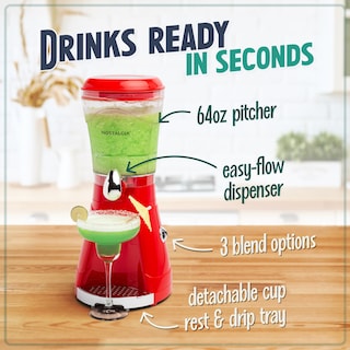 Foto 3 | Foto 3 | Máquina Blender Nostalgia Margarita para Batidos 1,9 L Rojo - Venta Internacional