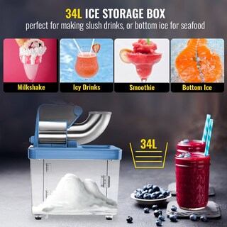 Foto 7 | Foto 7 | Trituradora De Hielo Vevor 110v Commercial 300w 661lbs/h Stainless St - Venta Internacional.