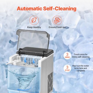 Foto 5 | Foto 5 | Máquina De Hielo Vevor Para Encimera, 46 Libras/24 Horas, 32 Cubos, 15 Minutos - Venta Internacional.