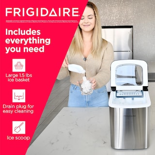 Foto 3 | Foto 3 | Máquina Para Hacer Hielo Frigidaire, Encimera Compacta, 12 Kg, Plata Inoxidable - Venta Internacional.