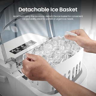 Foto 4 | Foto 4 | Ice Maker Kismile Countertop, Tanque De Agua De 12 Litros, 26 Kg/24 Horas, Color Blanco - Venta Internacional.