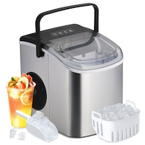 Encimera Ice Maker Simple Deluxe, 26 Libras/día, Plateada - Venta Internacional.
