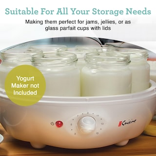 Foto 7 | Foto 7 | Set De 8 Tarros De Cristal Para Máquina De Yogur Euro Cuisine - Venta Internacional.