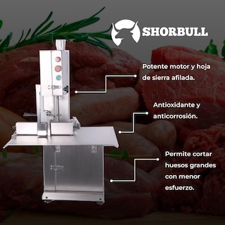 Foto 5 | Foto 5 | Sierra Shorbull Cortadora Carne Hueso Acero Inoxidable
