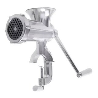 Foto 6 | Foto 6 | Picadora De Carne Manual Genérica Número 12 De Aleación De Hierro Plateada - Venta Internacional.