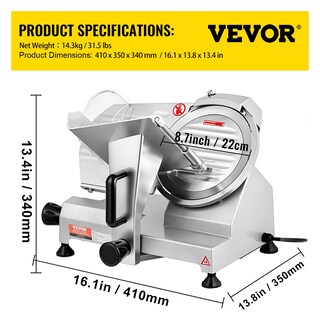 Foto 7 | Foto 7 | Cortadora De Carne Vevor Commercial, 200 W, Eléctrica, 0-12 Mm De Grosor - Venta Internacional.