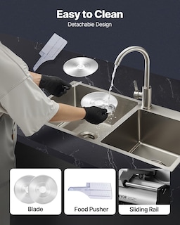 Foto 5 | Foto 5 | Rebanadora De Carne Vevor, Cortadora Eléctrica De Comida Para Delicatessen De 8.7 Pulgadas, 180 W - Venta Internacional.