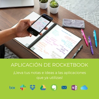 Foto 2 | Foto 2 | Cuaderno Inteligente Rocketbook Fusión 7 Plantillas de Página Carta color Gris
