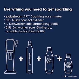 Foto 3 | Foto 3 | Máquina Para Hacer Agua Con Gas Sodastream Art Con Cilindro De Co2 Y Botellas - Venta Internacional.
