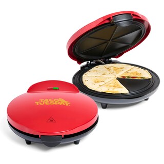 Foto 1 | Foto 1 | Máquina para Hacer Quesadillas Nostalgia Taco Tuesday Deluxe 25 cm Roja - Venta Internacional