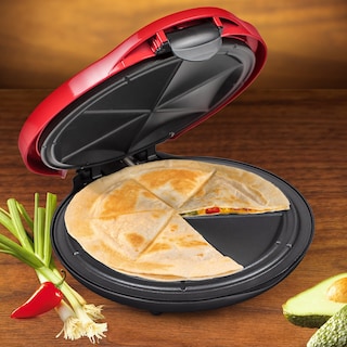 Foto 2 | Foto 2 | Máquina para Hacer Quesadillas Nostalgia Taco Tuesday Deluxe 25 cm Roja - Venta Internacional