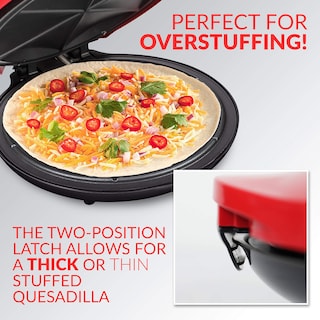 Foto 3 | Foto 3 | Máquina para Hacer Quesadillas Nostalgia Taco Tuesday Deluxe 25 cm Roja - Venta Internacional